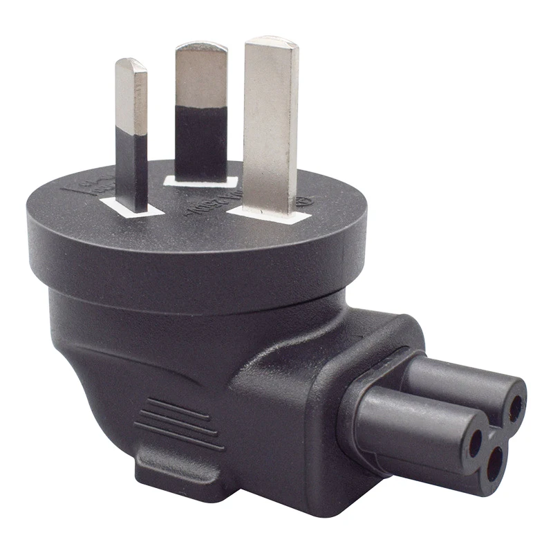 10 шт. Upbending Angel 90 Dergee AU адаптер кабеля питания в IEC320 C5 конвертер гнезда виде листьев