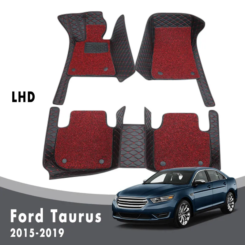 

Автомобильные коврики для Ford Taurus 2019 2018 2017 2016 2015 коврики автомобильные Роскошные двухслойные с проволочной петлей аксессуары для интерьера ...
