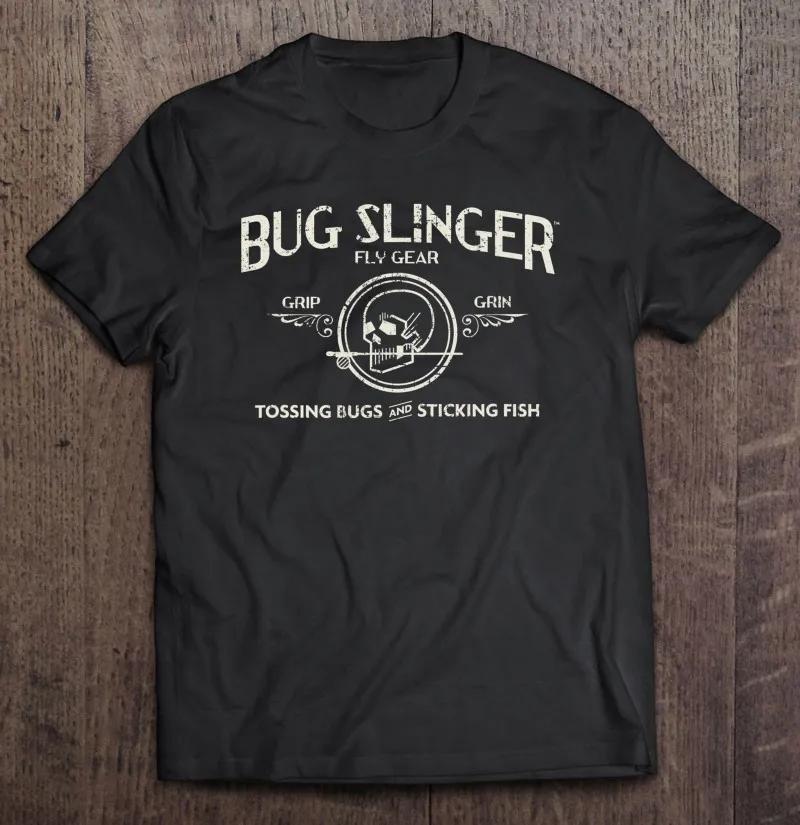 

Bug Slinger Grip & Grin Tossing Bugs Sticking Fish T Shirt For Men Blouse T-Shirt Men T-Shirts Man Anime Clothes Tee Shirt Men
