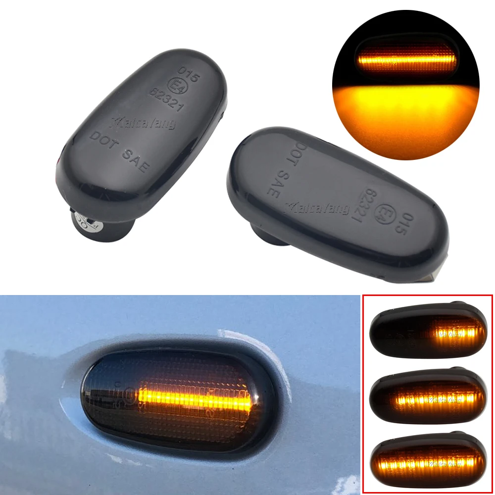 

LED Sequential Lamp Dynamic Blinker Indicator Side Marker Turn Signal Light For Alfa Romeo Mito 955 147 GT 937 Fiat Bravo 2
