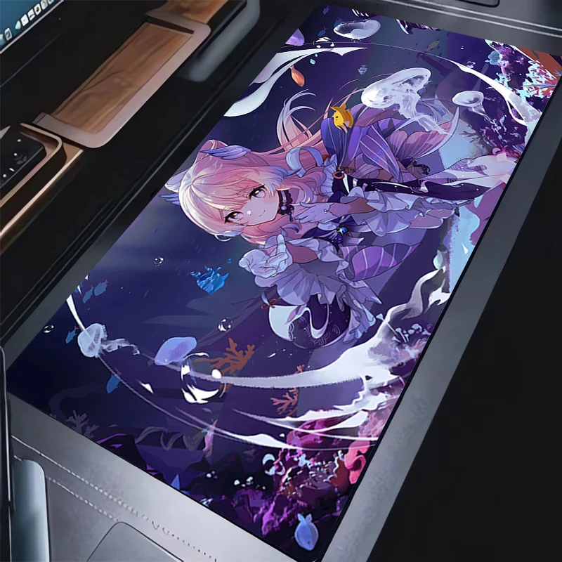 Genshin Impac Kokomi коврик для мыши ПК геймерский шкаф настольный сексуальный аниме