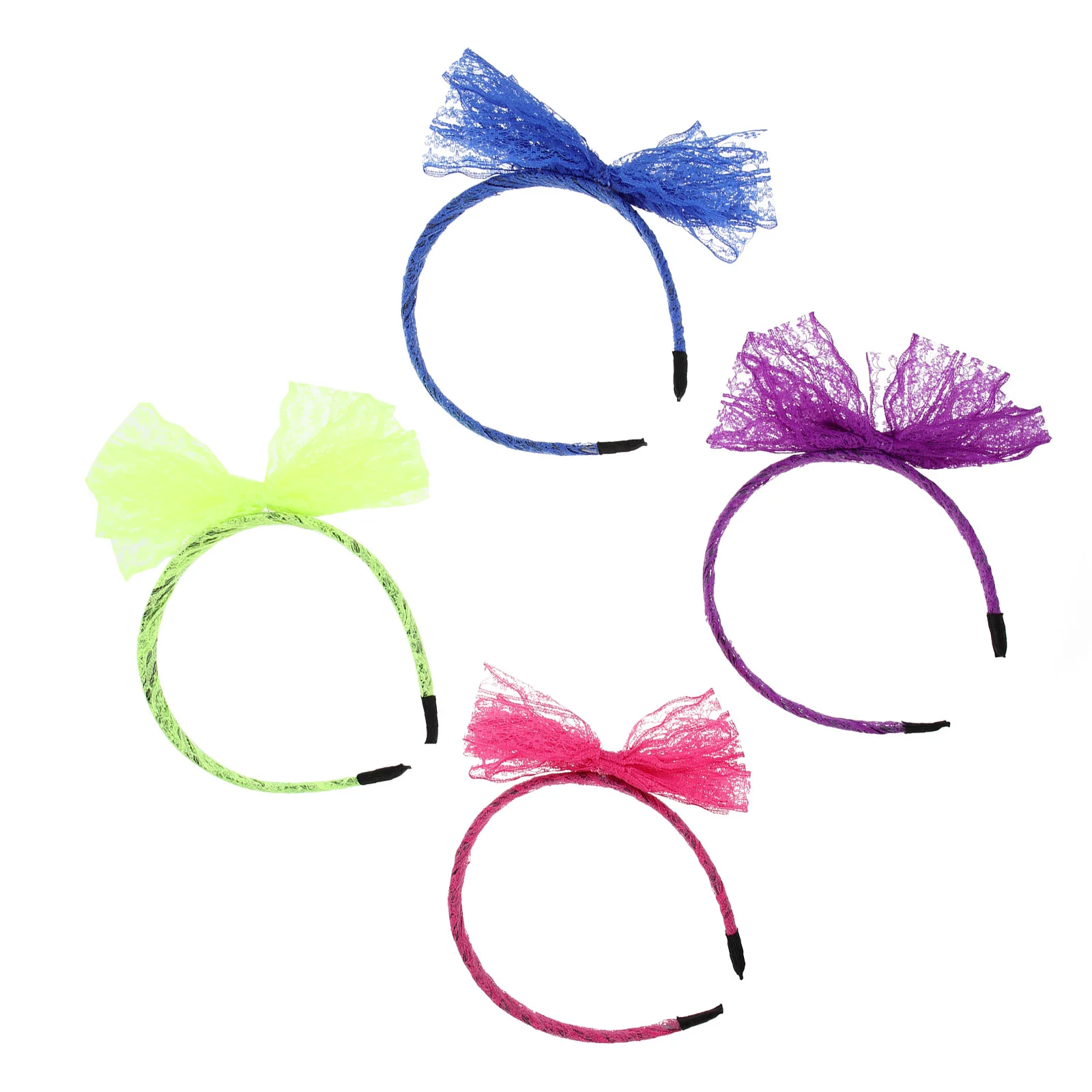 

4 Pcs Bow Headband Hair Ornament Bowknot Hairbands Clothing Women Headdress Female Woman