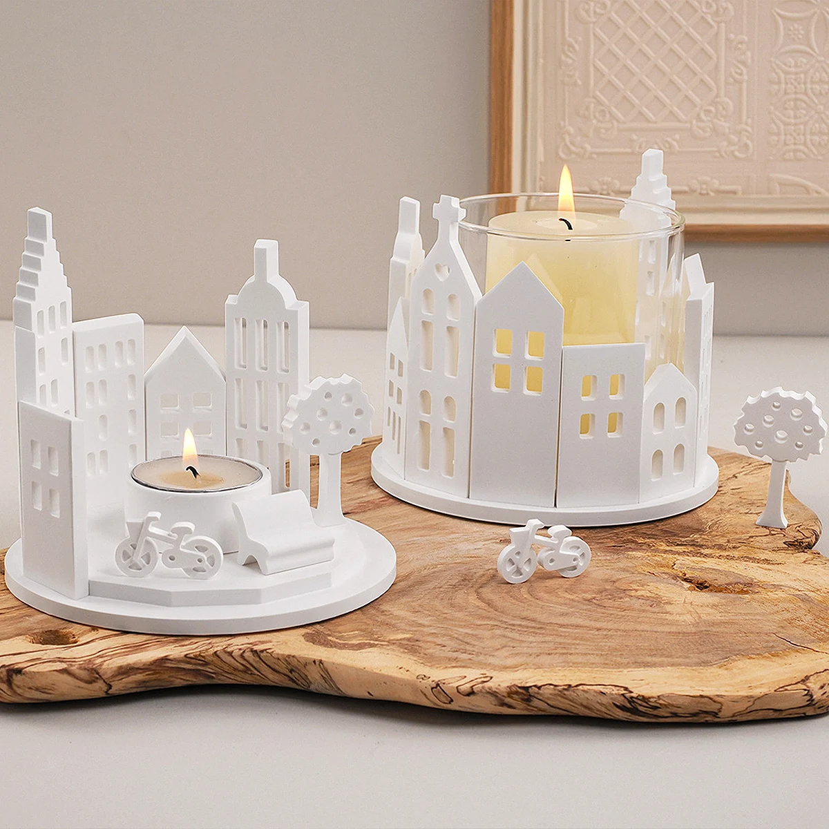 Круглый дом строительный подсвечник силиконовая форма сделай сам гипс бетон