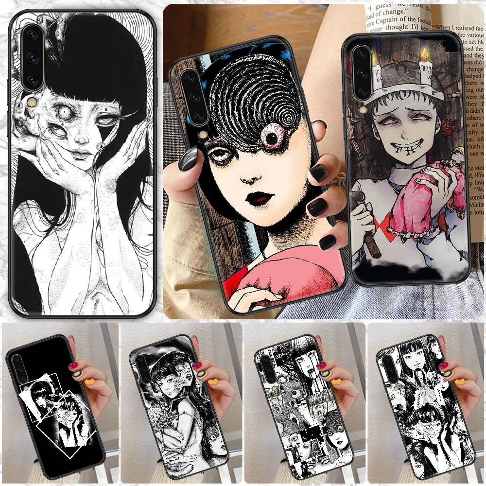 Чехол для телефона Junji Ito Tomie Tees Samsung Galaxy A 10 12 20E 21S 30 32 40 50 51 52 70 71 72 5 6 7 2016 2018 с черным