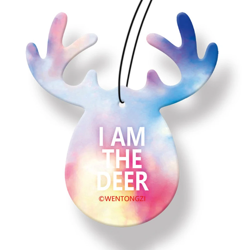 

Antlers Shape Car Pendant Universal Cute Car Hanging Scents Portable Car Interior Decoration Car Paper
