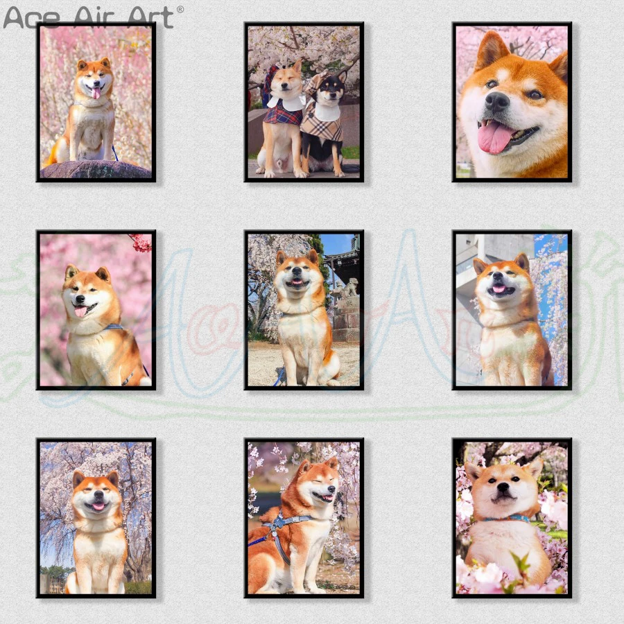 

Shiba Inu Full Square/Round Drill Diamond Painting 5D DIY Embroidery Cross Stitch Mosaic For Home Decoration Art Kit