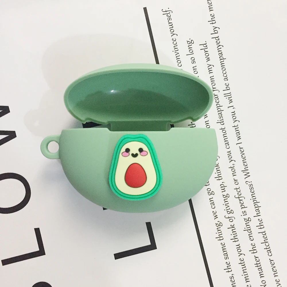 Милые силиконовые чехлы для Xiaomi Redmi Buds 3 lite чехол с рисунком авокадо/цветок