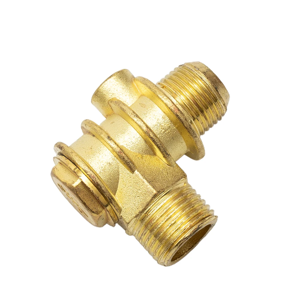 

1pc Zinc Alloy Check Valve 3-Port Check Valve Brass Male-Threaded Workshop Replacement Air Compressor Parts Accessory