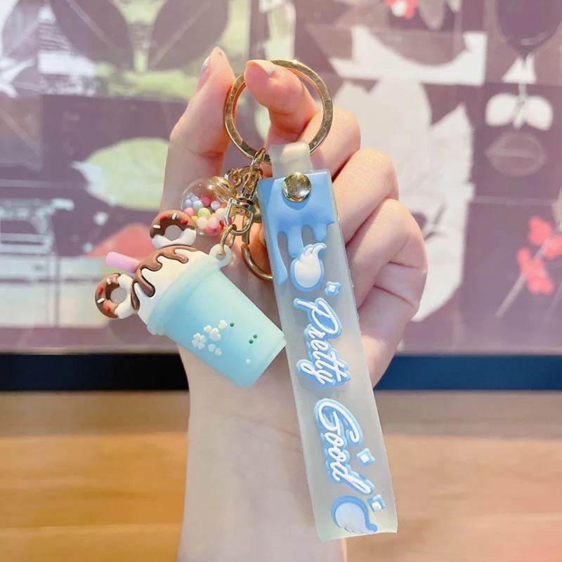 

Exquisite Ice Cream Keychain Key Ring Souvenirs Gift for Boys Girls Young People
