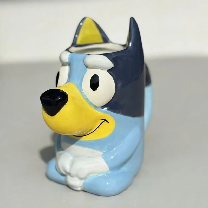 Керамическая кружка Bluey с мультяшным дизайном, кавайная аниме-атрибутика, креативный дизайн с изображением собаки, для кофе, молока, дома, офиса, милая чашка для завтрака, подарки, игрушки (art.: 3920d9e4fa088) - 3920d9e4fa088