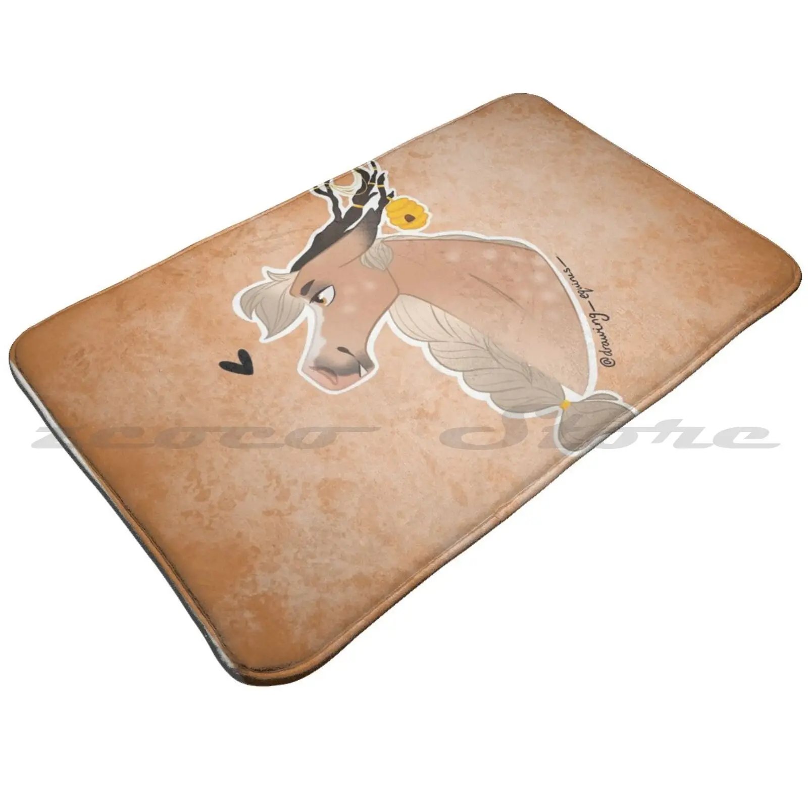 Коврик для рисования Equines _ Oc нескользящий коврик впитывающий воду дверной