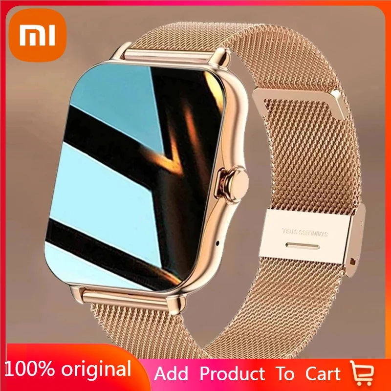 

Xiaomi Women Bluetooth Call Smart Watch Waterproof Fitness Sport Smart Watch Womens Health Monitoring smartwatch For Apple