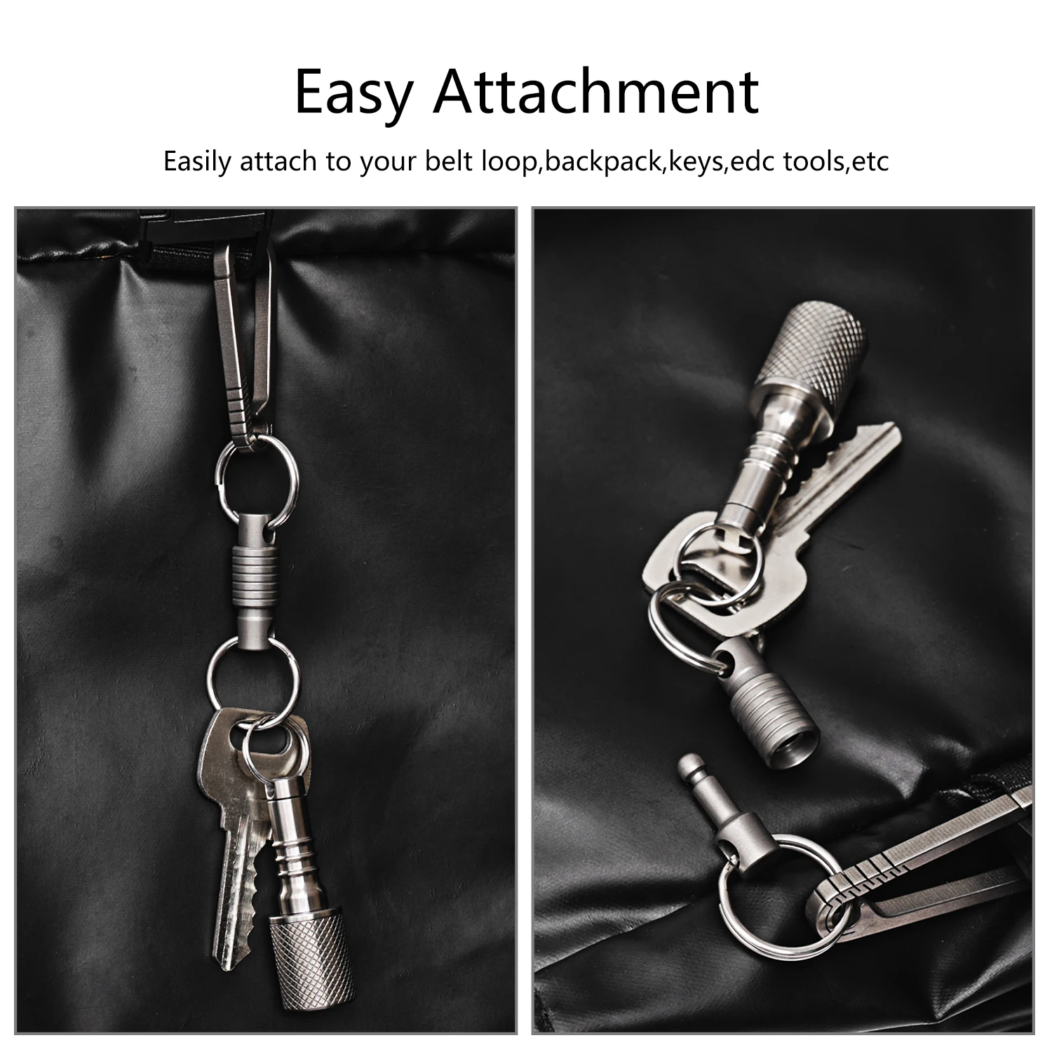 Брелок TIVIVA из титанового сплава быстроразъемная металлическая застежка с 4