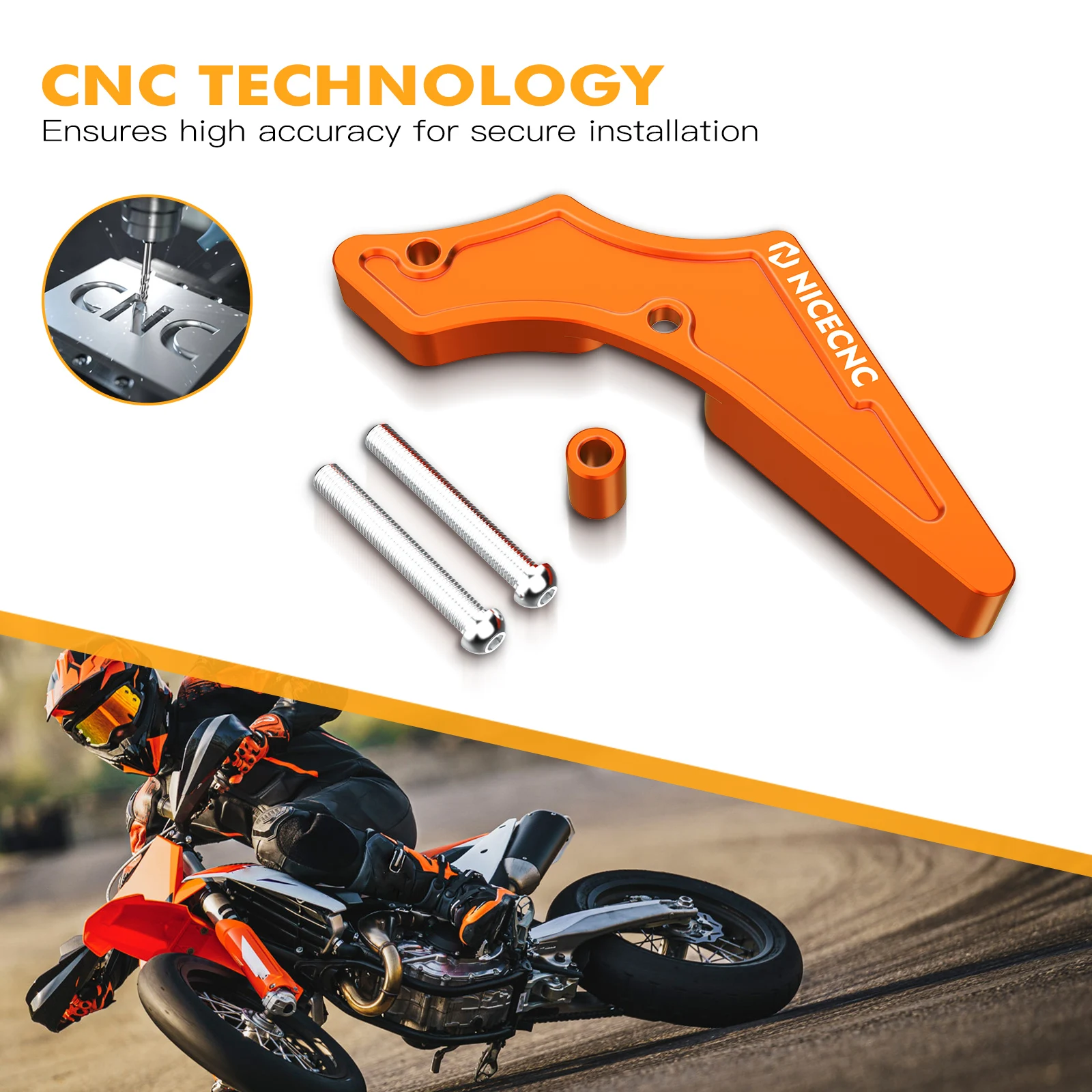 NiceCNC защитный чехол для мотоцикла 2T Защитная крышка звездочек KTM EXC XCW TPI XC SX 250 300