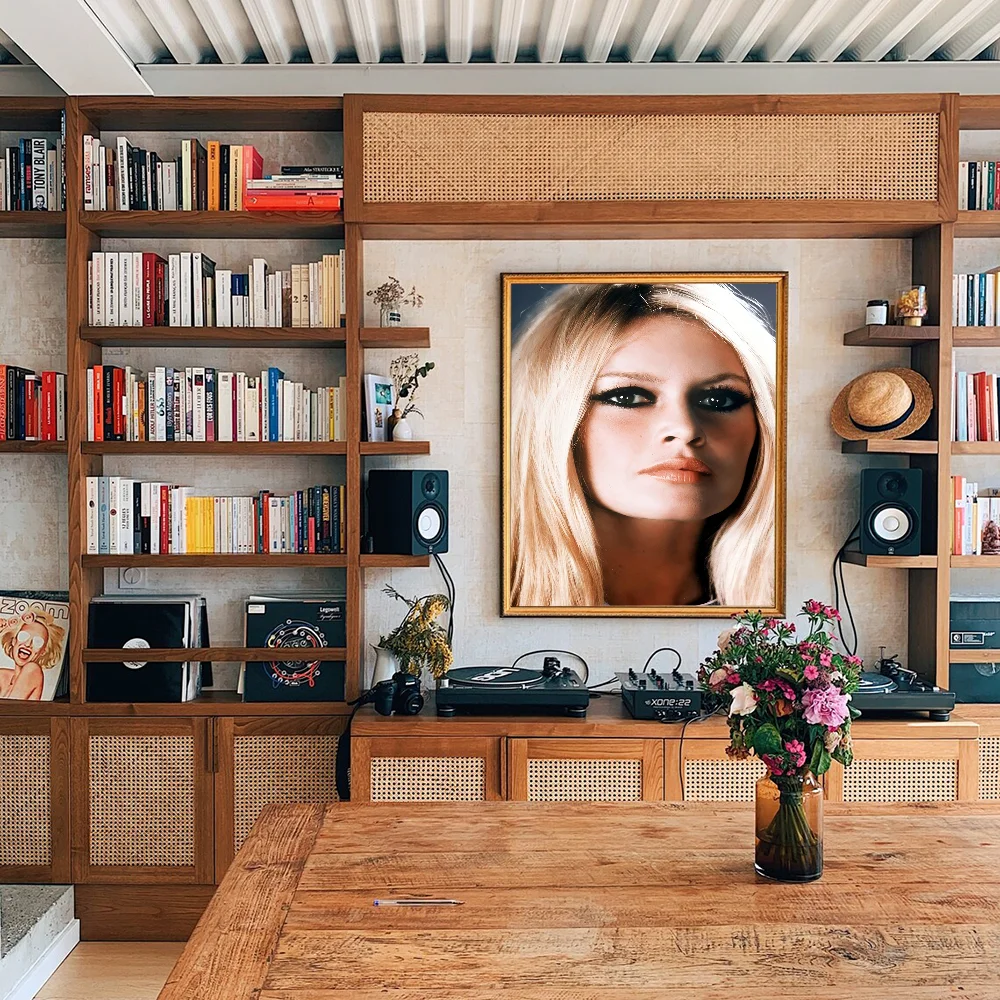 Brigitte Bardot Whitepaper Poster HD Quality Wall Art Painting Study Room Decor