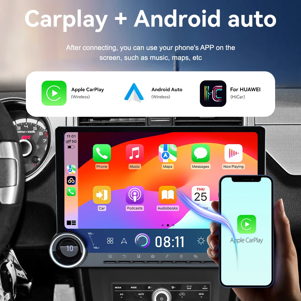 Автомобильная Мультимедийная система стерео-система на Android 13 с экраном 3 дюйма GPS