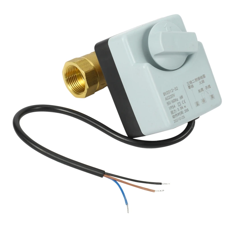 

Латунный моторизованный шаровой клапан два управляемых электрических привода AC110-220V 2 Way DN20 с ручным переключателем