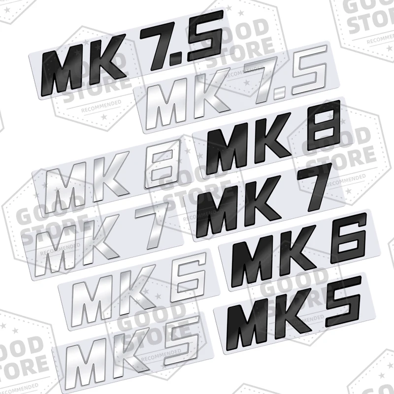 Фото Металлический корпус автомобиля для MK5 MK6 MK7 MK7 MK7.5 MK8 Polo Golf 5 6 7 глянцевый черный значок 3D задняя буква Эмблема багажника Наклейка авто аксессуар №1