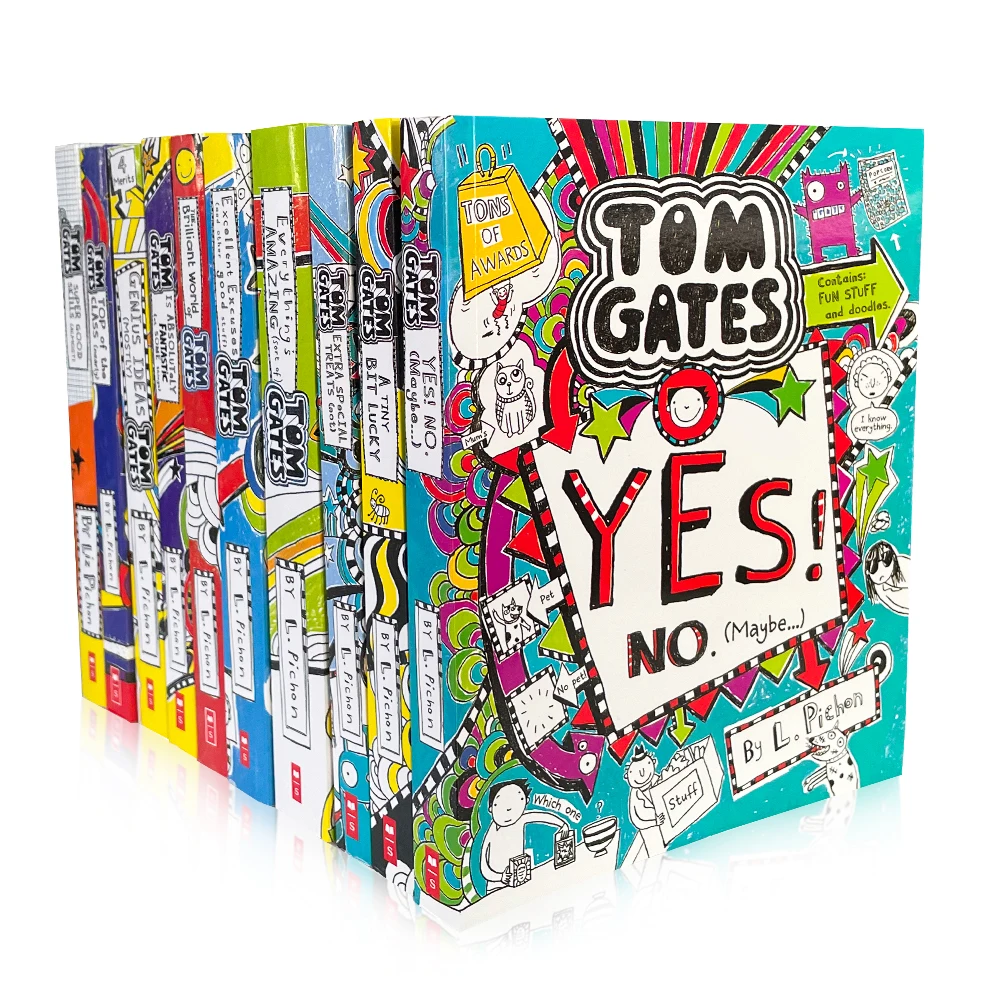 

10 Books Doodle Genius Tom Gates Extra Special English Educational Poor Handwriting Cartoon Comic Book