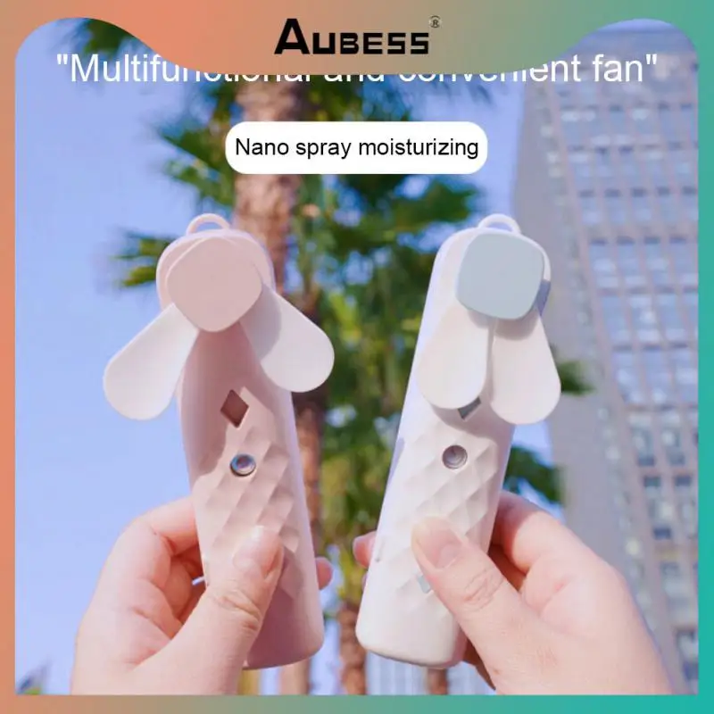 

Fan Spray Handheld USB Portable Sound-off USB Rechargeable Outdoor Mini Student Fan Water Replenishing Instrument Humidifier