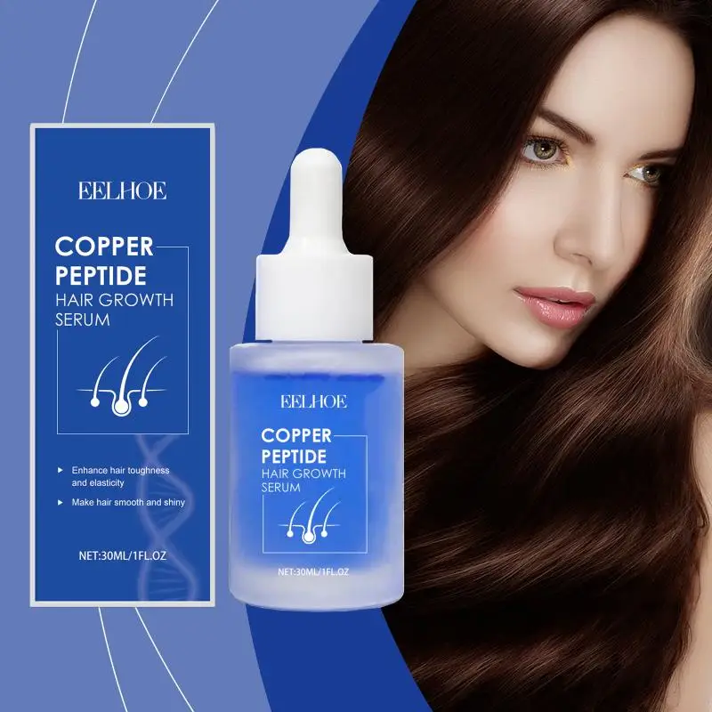 Фото Сыворотка с синим медным пептидом для роста волос, восстановления поврежденных волос и предотвращения их выпадения №1