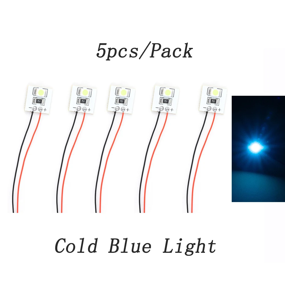 

5 шт. 12 В светодиоды для модели железнодорожного здания, внутреннее освещение для Hornby, предварительно проводные ярко-белые/теплые белые светодиодные лампы SMD, набор светильников