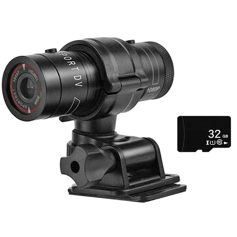 

Bicycle Sports Camera Mountain Bike Helmet Action Mini Camcorder Camera HD 1080P Car Video Recorder with 32G TF Card