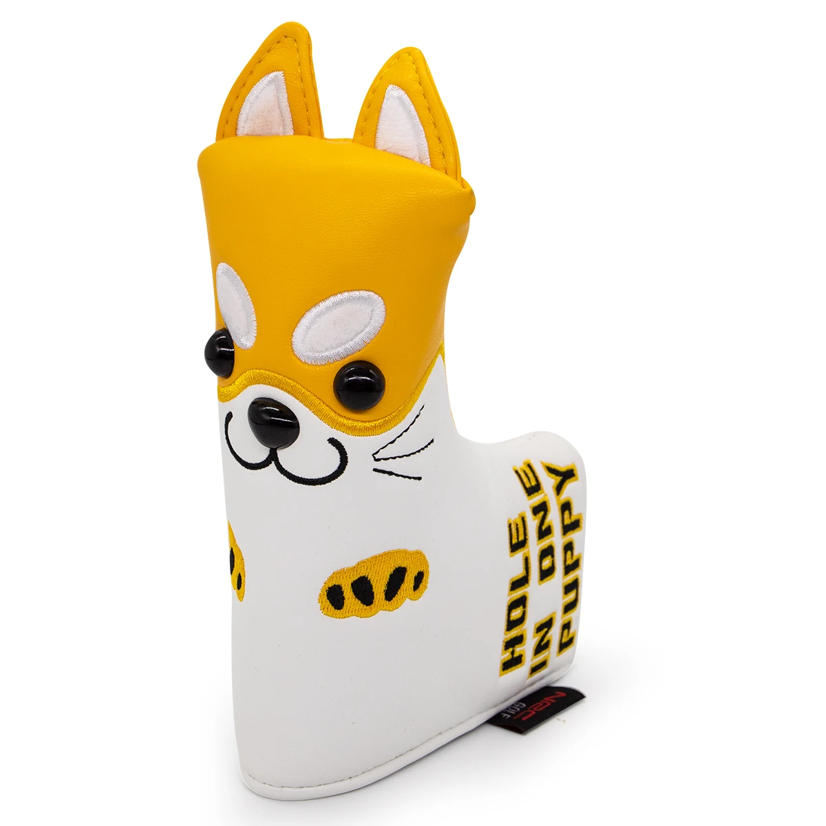 

Golf Blade Putter Cover Dog Golf Club Head Covers for Putter Leather Blade Putter Headcover with Magnetic close