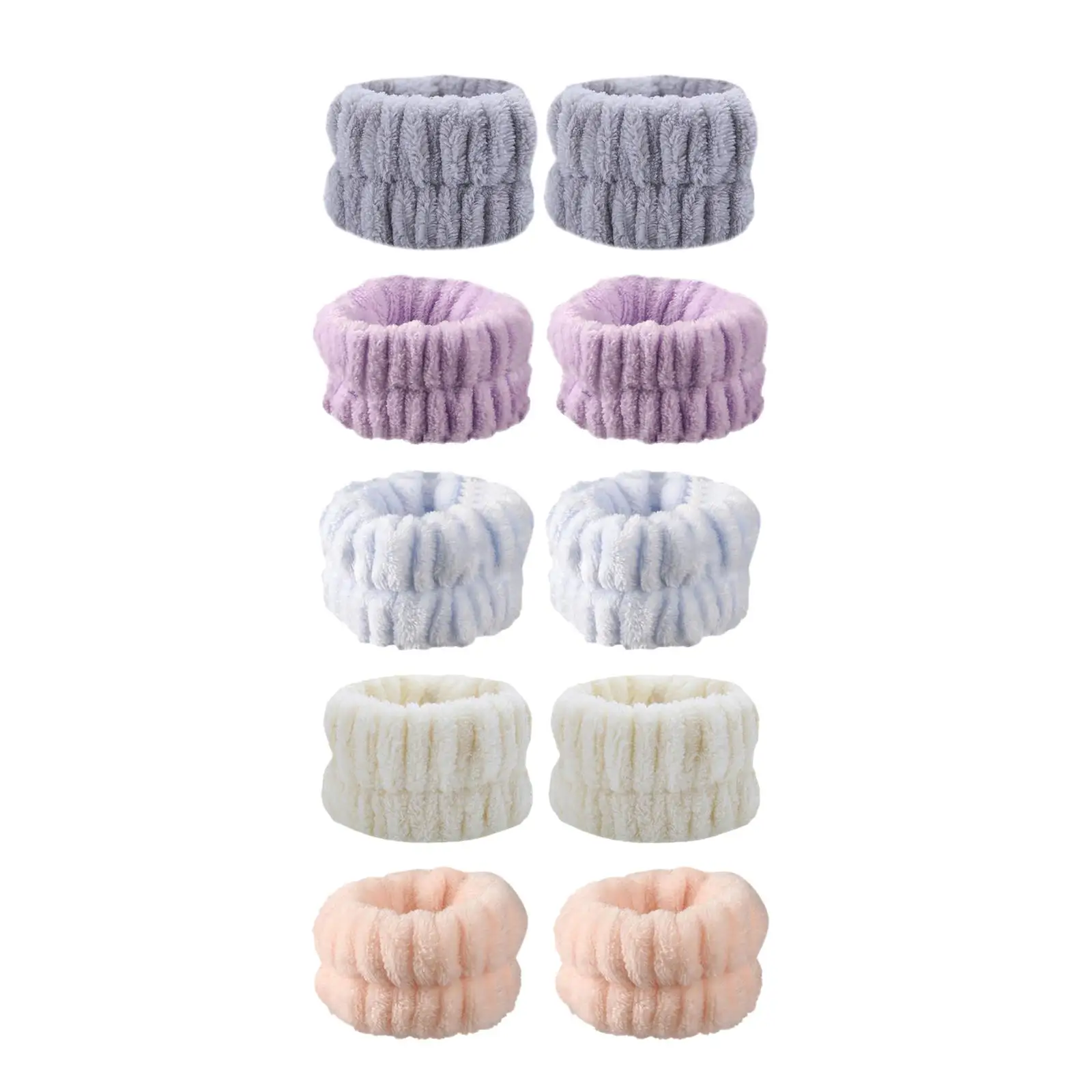 

2 Pieces Face Wash Wrist Band Absorbent Makeup , Comfortable Wearing Lightweight