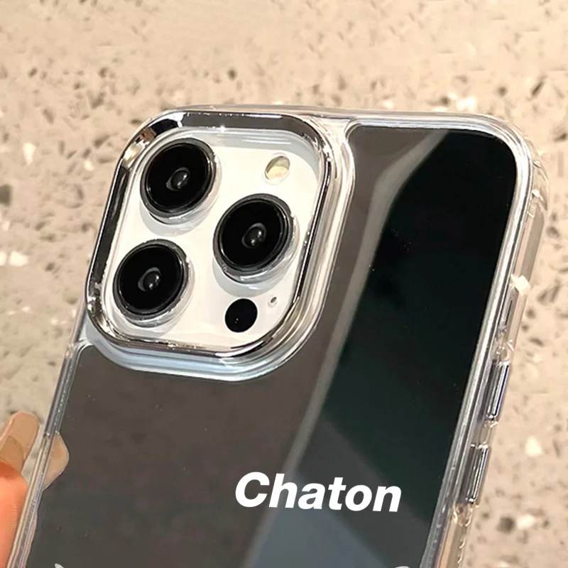 Корейский зеркальный чехол для iPhone 14 Pro 11 12 15 13 Max X XR XS