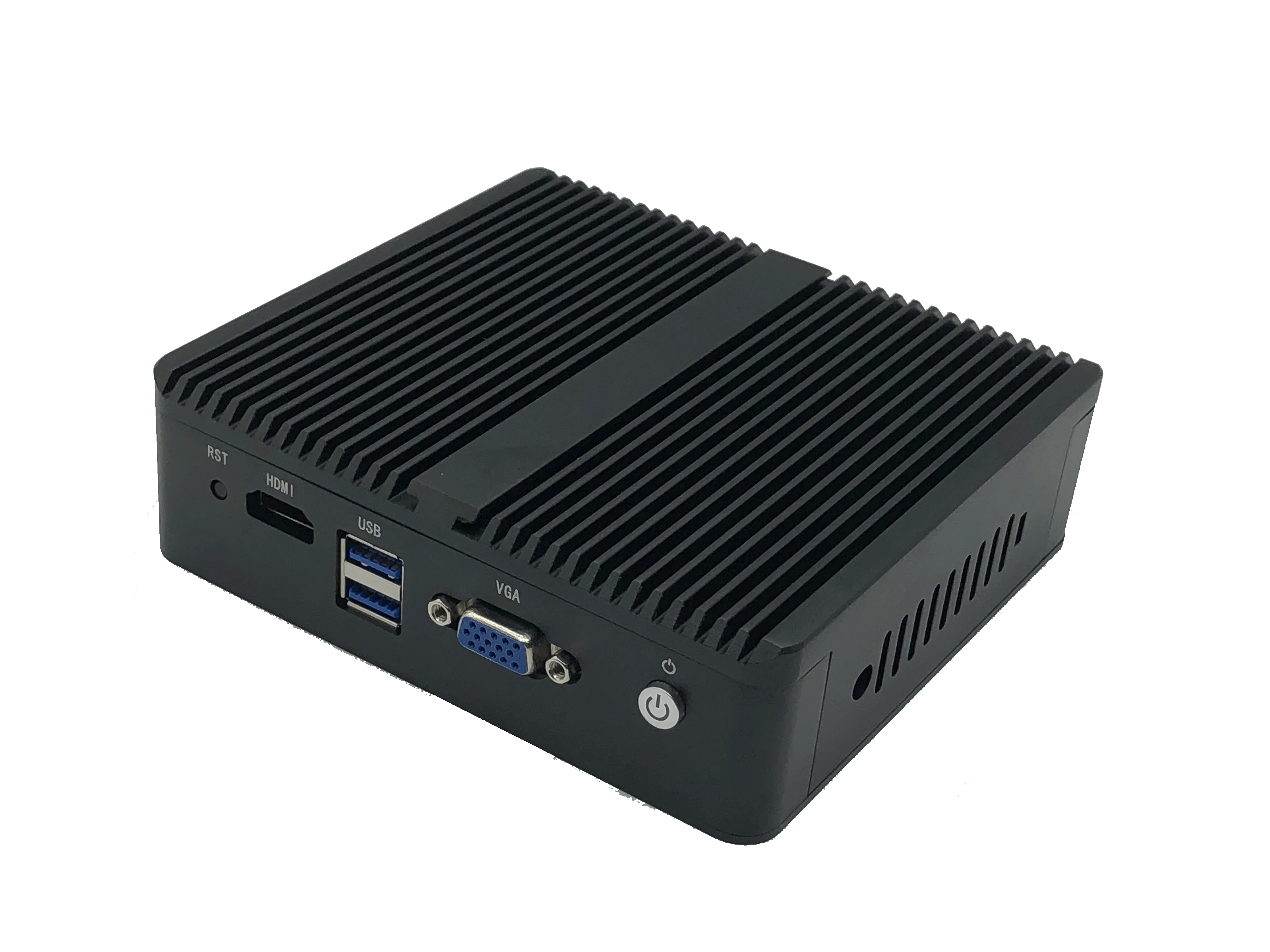 Безвентиляторный четырехъядерный мягкий роутер Intel N2840 Mini PC 4 LAN HD-MI VGA pfSense