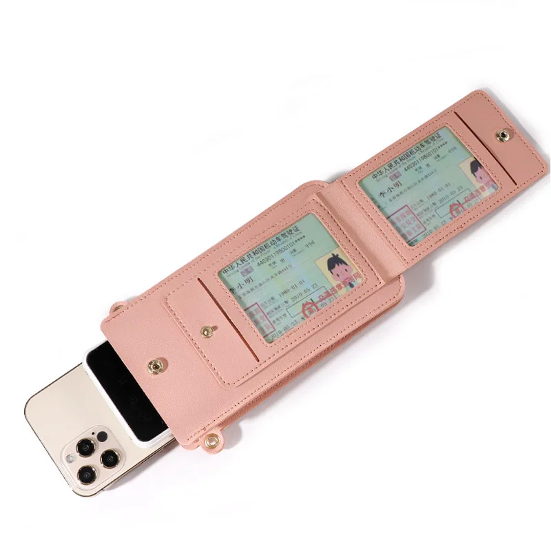 Кошелек женский многофункциональный клатч для мобильного телефона с сенсорным