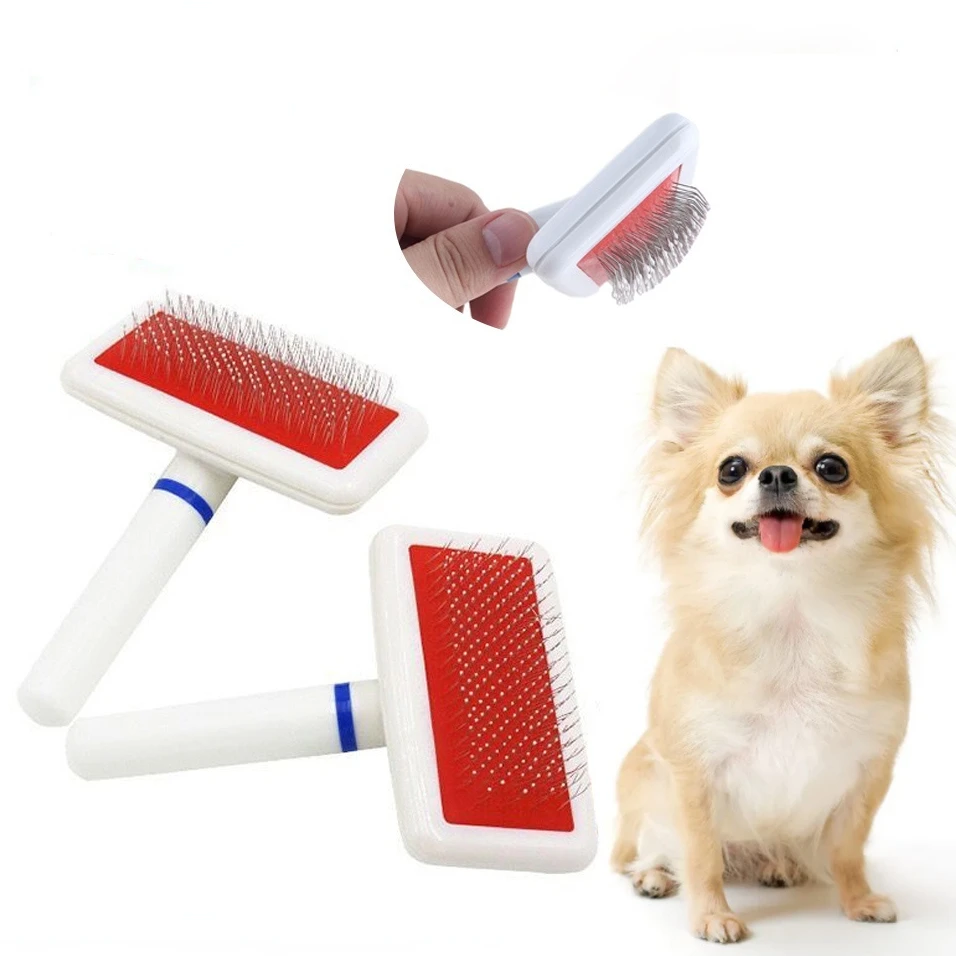 

Pet Airbag Steel Needle Combs Fur Cleaning Brush For Puppy Small Dog And Cat Hair Removal Massage Comb Pets Beauty Grooming Tool
