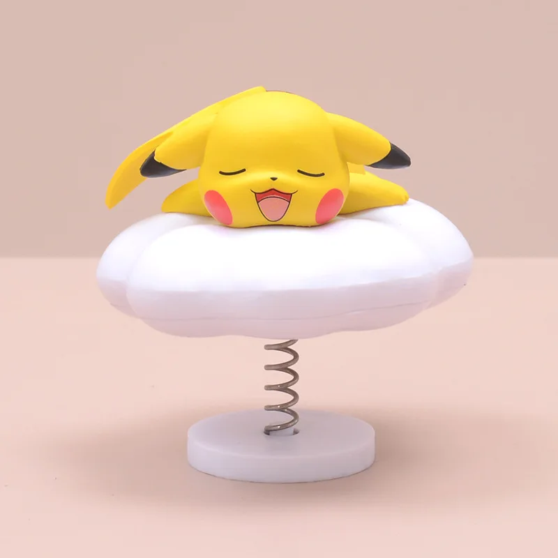 

Pokemon Pocket Monster Pikachu Kawaii Cute Cloud Sleeping Posture Swing Doll Gifts Toy Model Anime Figures Collect Ornaments