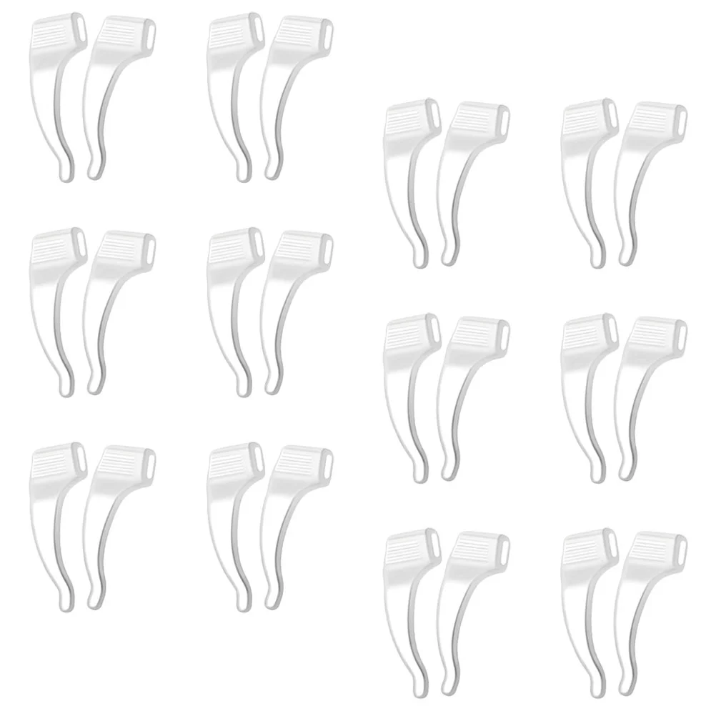 

12 Pairs Glasses Anti- Cover Silicone Retainer Shot Hook Retainers Eyeglass Ear Hooks Silica Gel Glasswear Drinking