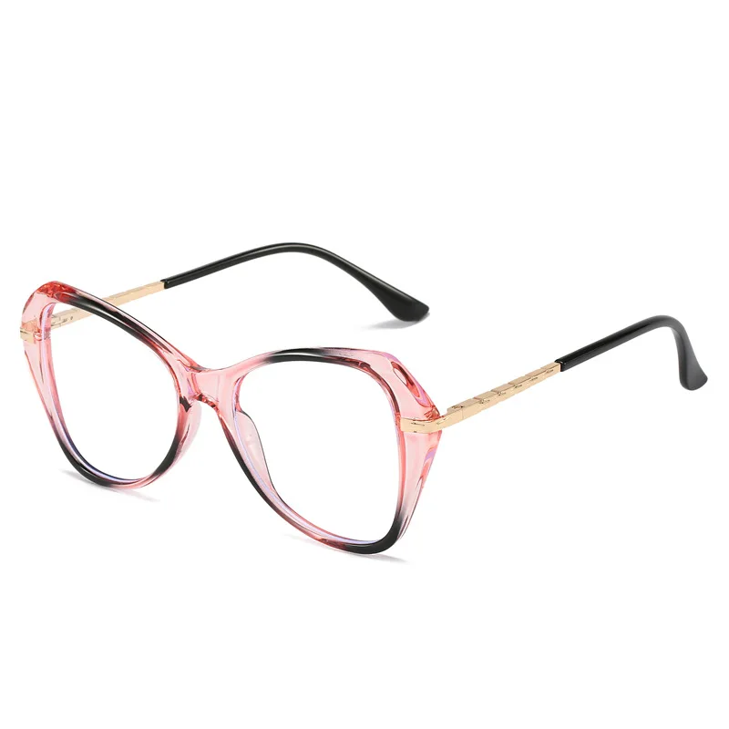

Butterfly Frame Anti-blue Light Plain Face Flat Mirror European and American Personality Cat Eye Large Cross Border Eyeglasses
