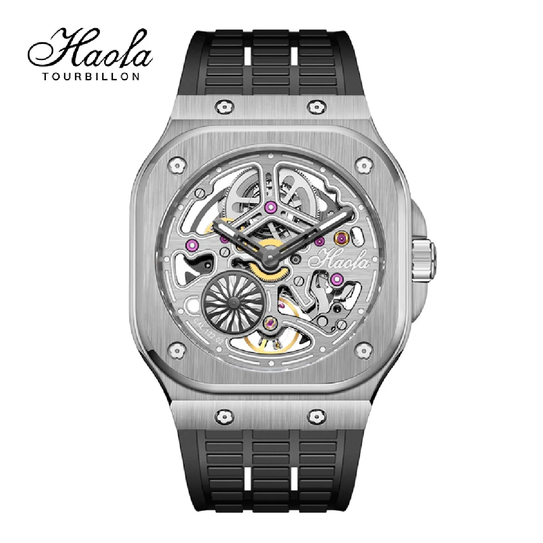 

Haofa Men's Luxury Automatic Mechanical Sapphire Wristwatches Skeleton Movement Watch Men Luminous montre homme automatic 1960