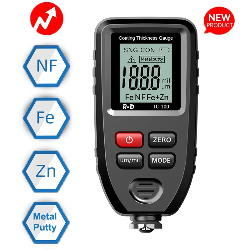 

R&D TC100 Измеритель толщины краски