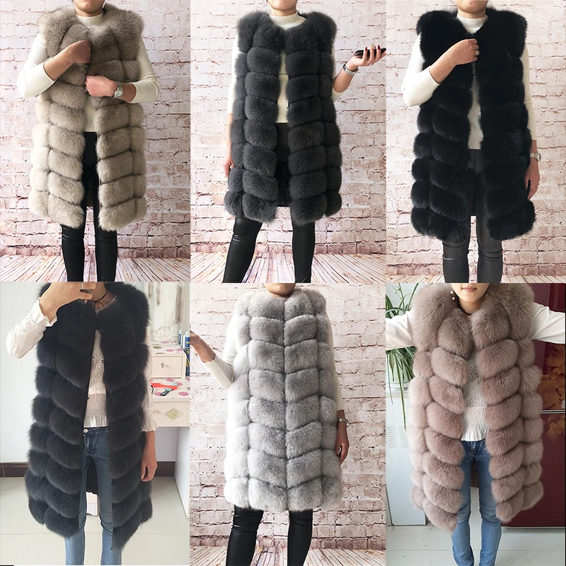 Hot Sale Overcoat Women's Winter Coats Genuine Leather Fox Fur Fur Thick Winter Formal No Real Fur Woman 5698