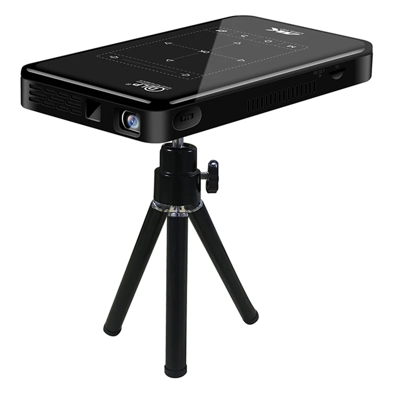 

Salange P09 Mini DLP Projector Support 4K Android Smartphone LED Portable Pocket Outdoor Movie Projector Home Theater Video