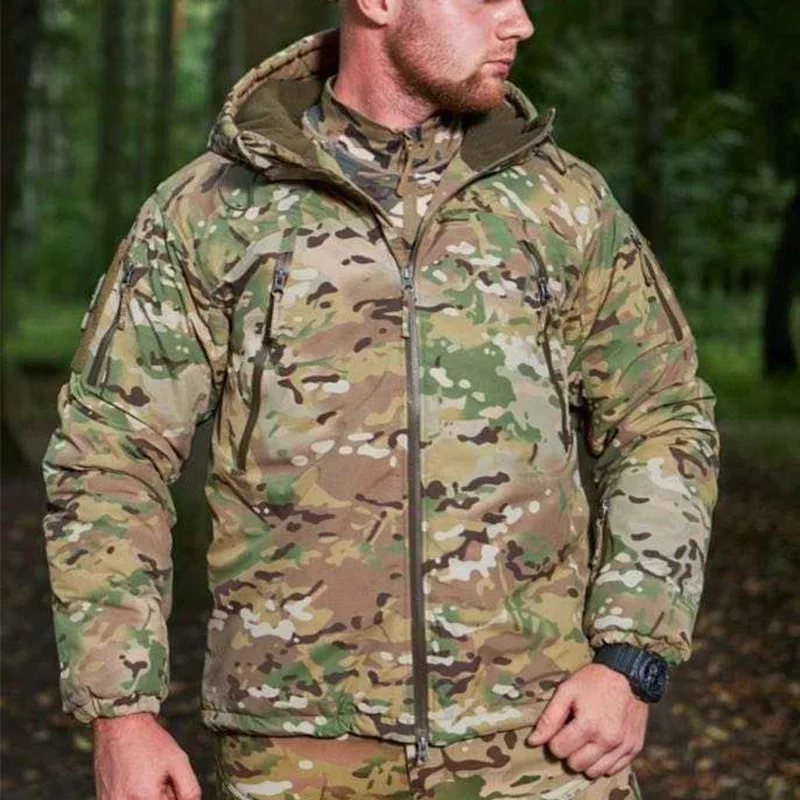 

Men's Tactical Anti cold Cotton Suit MG 2.0 Army Fans Super Waterproof Windproof Outdoor Cotton Coat Top