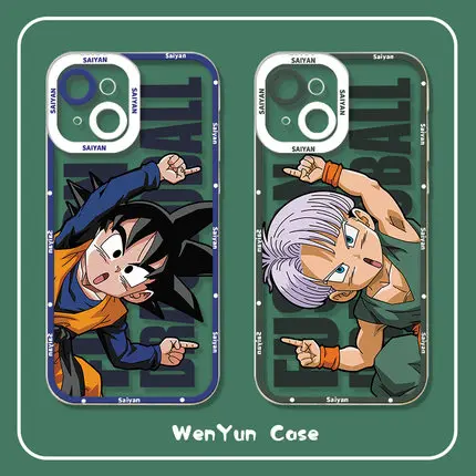 

Bandai Creative Cartoon Dragon Ball Clear Angel Eyes Silicone Phone Case For iPhone Xs Max XR 11 12 13Mini 13 Pro Max Case