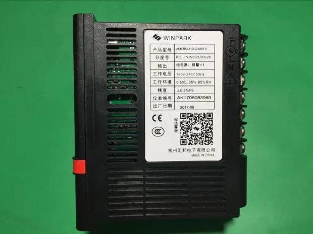 Таблица контроля температуры WINPARK Changzhou Huibang AK6-BKL110 BPL110 BKS110 BKL120 BKS160