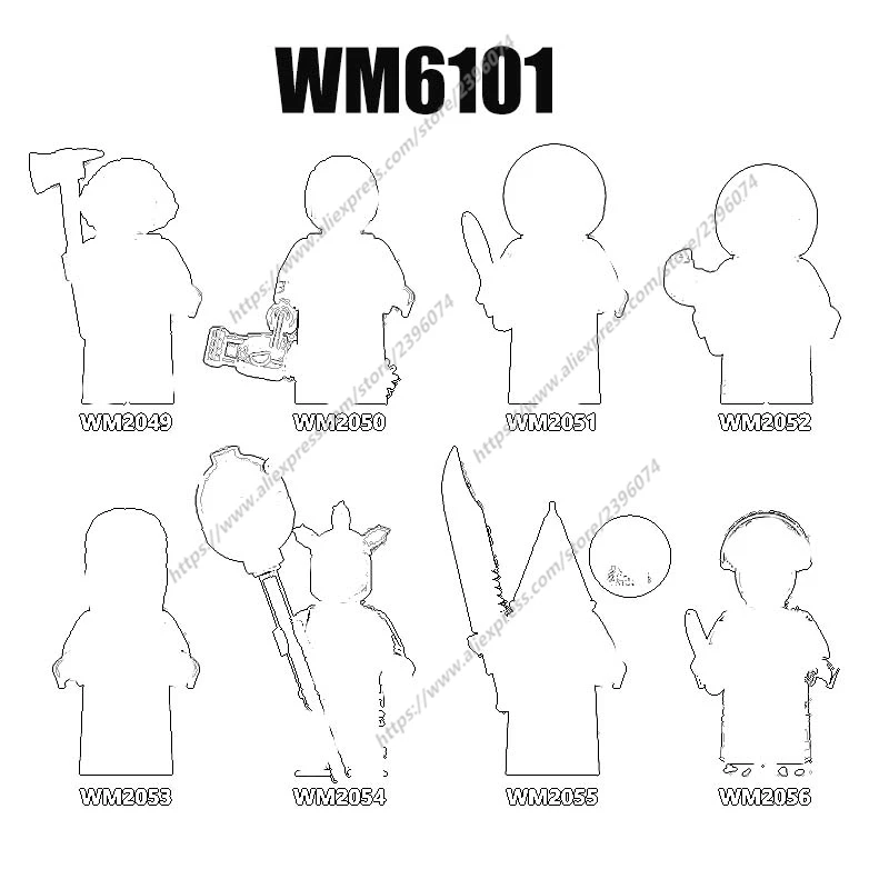 Один фильм Хэллоуин Тема ужасов Эльвира Клоун Фигурки аксессуары Строительные