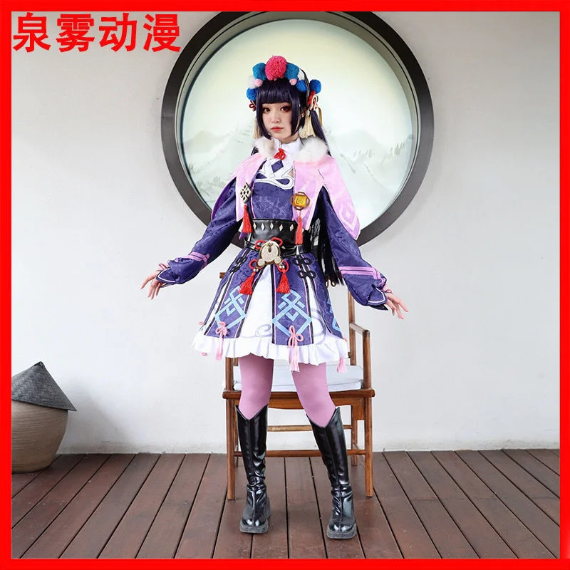 

Game Genshin Impact YunJin Cosplay Costume Anime Chinese Opera Outfit Yun Jin Lolita Dress Women Party Role Play Clothing