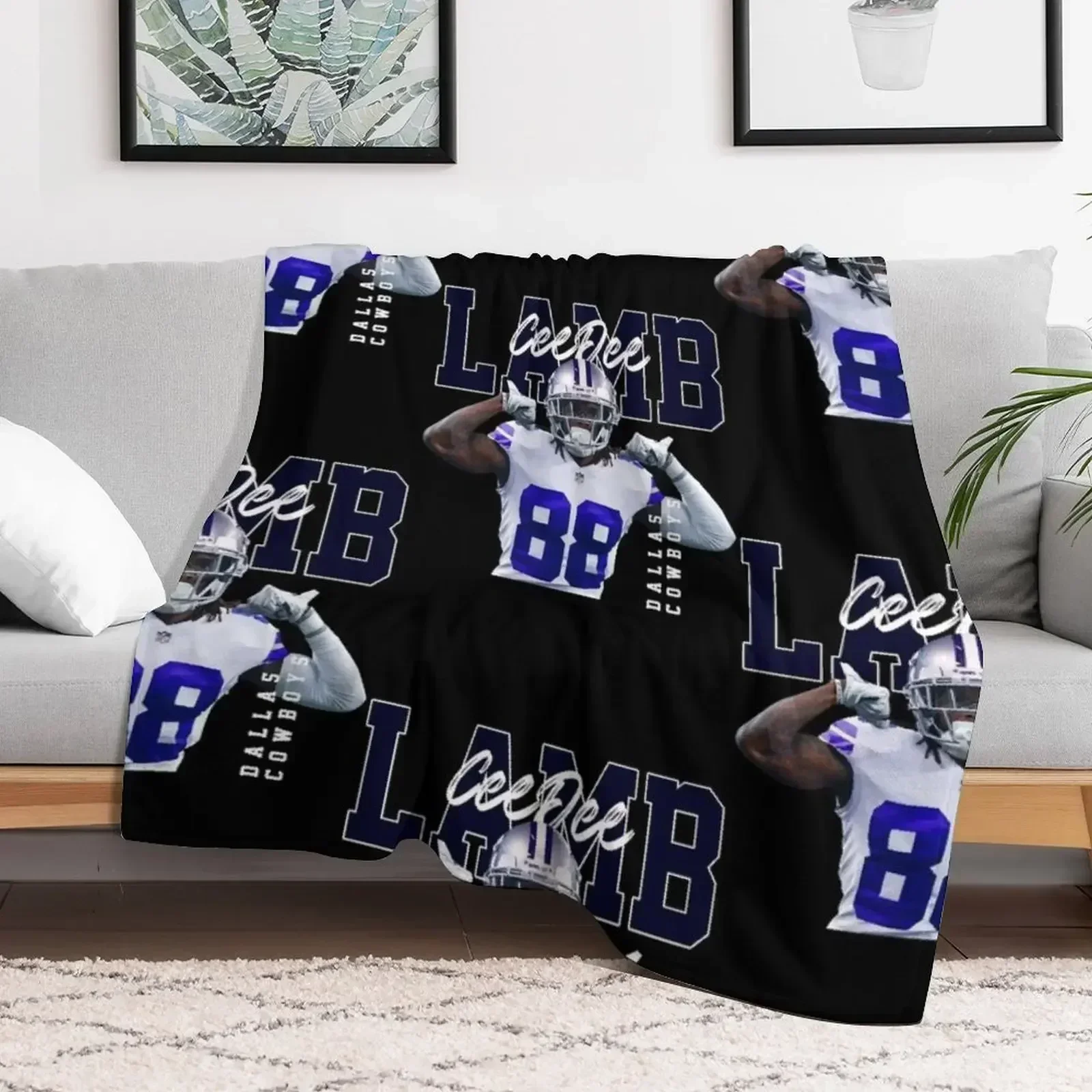 Ceedee-Lamb-DallasCowboys-Football-Players Плед для пикника Детские одеяла и