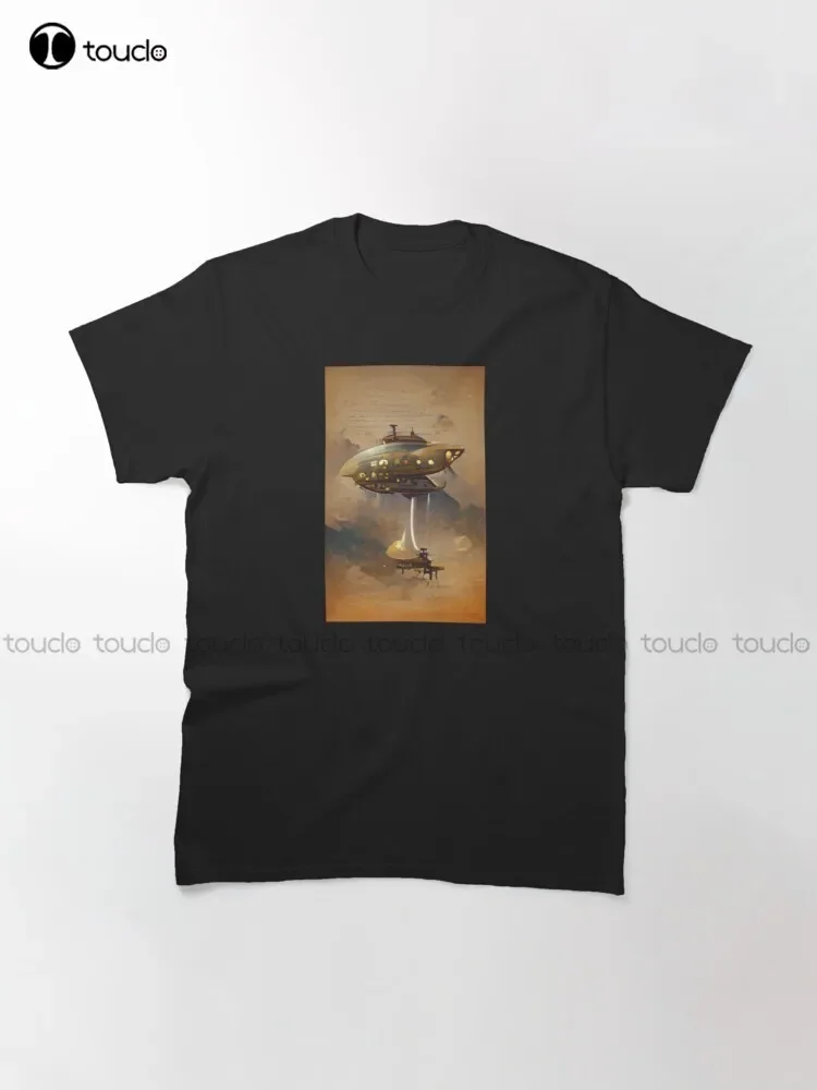 НЛО | Классическая футболка с искусственным интеллектом спортивные рубашки для