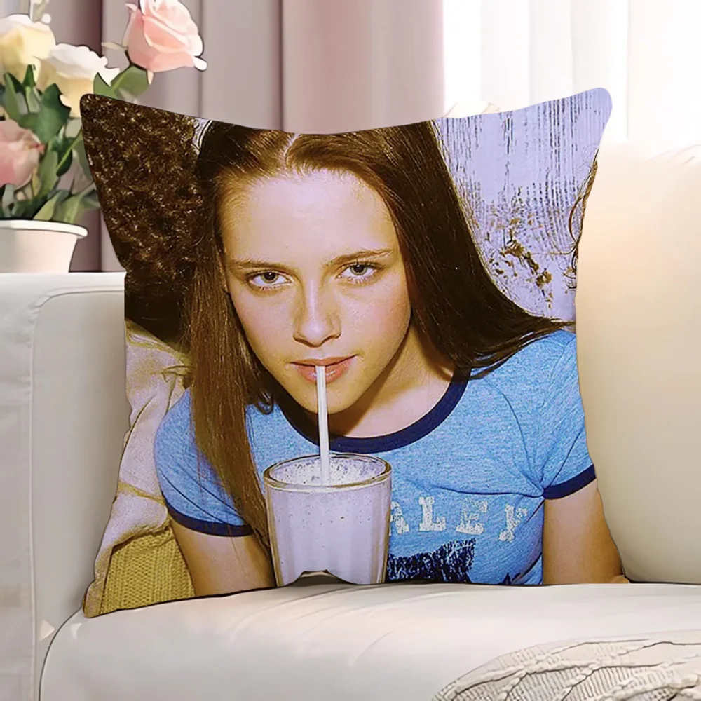 K-Kristen StewartS Плюшевые Наволочки - Декоративная Квадратная Наволочка Для Кровати 40x40