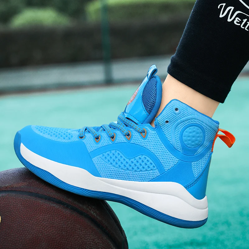 High Top Autumn Winter Children's Basketball Shoes 2022 Girls Shoes Kids Basketball Sneakers Outdoor Lace Up Running Shoes 31-40