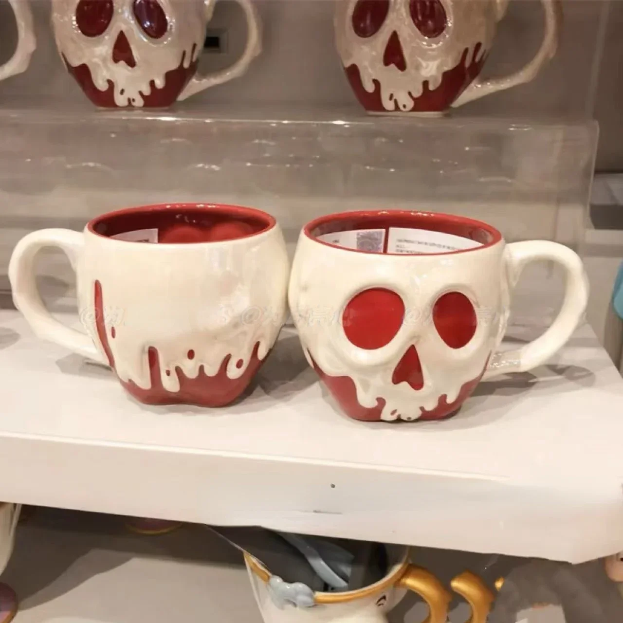 Красная ядовитая кружка в виде черепа яблока керамическая чашка аниме